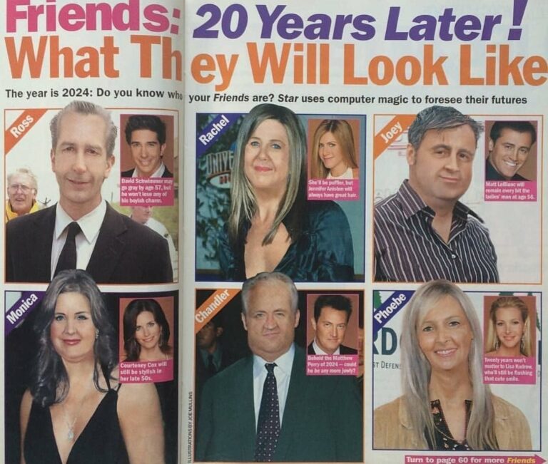 Horrifying 2004 ‘Friends’ Show Article Mocks Up How Cast Would Look in 20 Years: