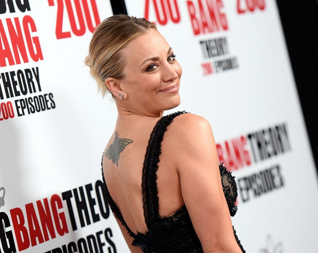Kaley cuoco and her tattoo