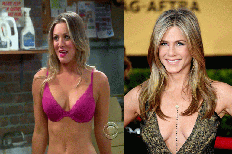 Did Kaley Cuoco worked with Jennifer Aniston?