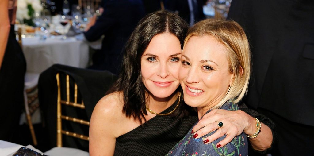 kaley cuoco and courtney cox