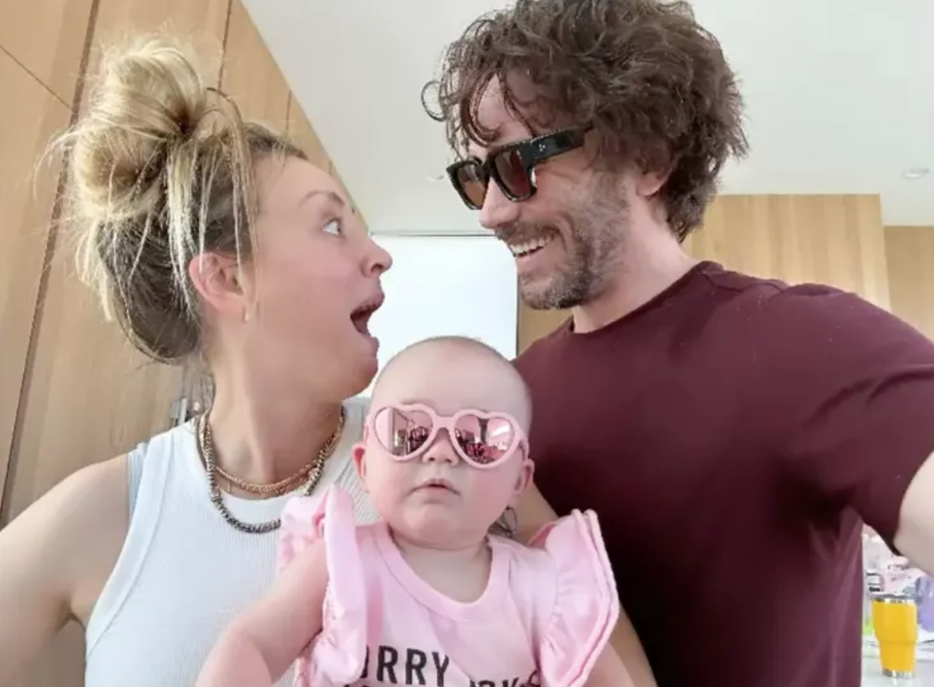 Kaley Cuoco’s Baby Daughter Looks ‘Too Cool’ In Sunglasses In Adorable Family Photo